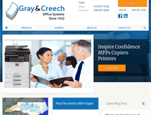 Tablet Screenshot of gccopiers.com